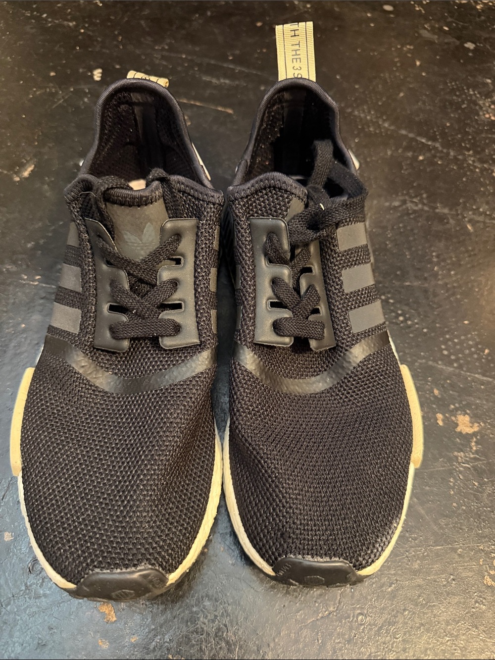 adidas Women’s Black Sneakers with Cream Accents